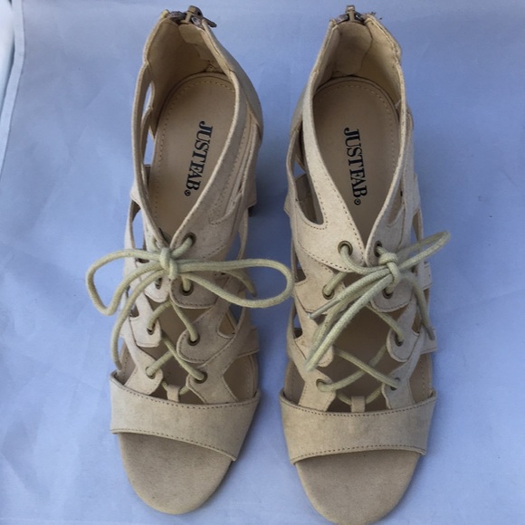 JustFab Shoes - New! JustFab Lace Up Sandals